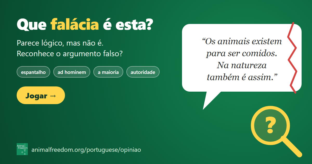 Que falácia é esta? Jogue