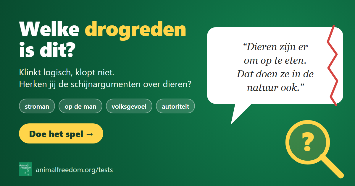 Welke drogreden is dit? Doe het spel